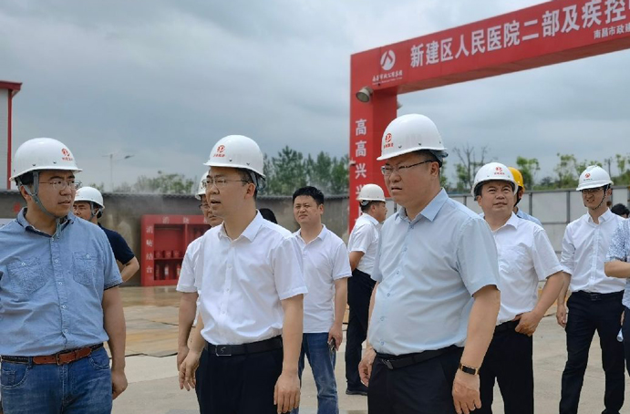 新建區(qū)委常委、常務副區(qū)長賈中強到新建區(qū)職業(yè)技術學校新校區(qū)建設項目、新建區(qū)人民醫(yī)院二部及疾控中心項目調研