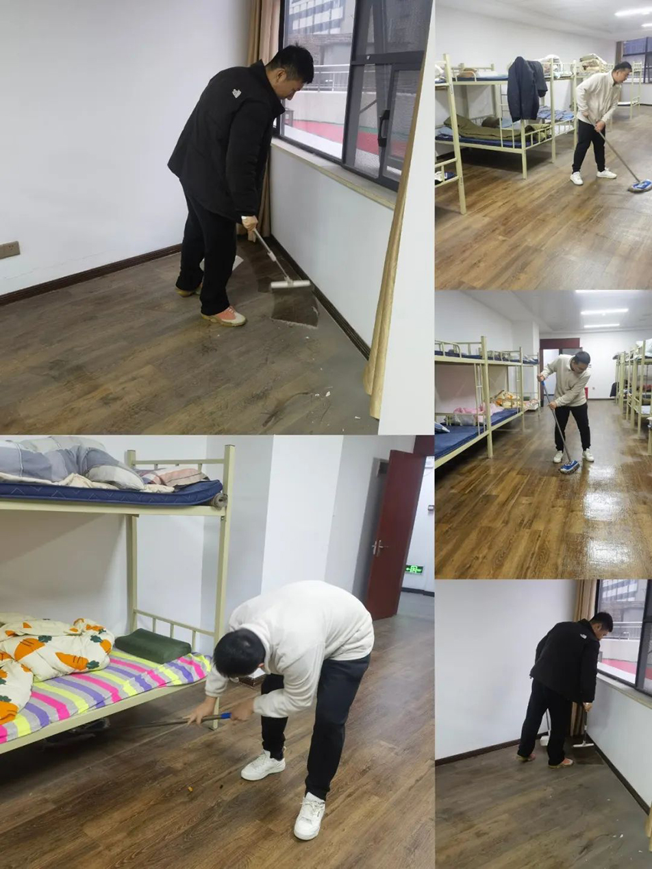 機(jī)關(guān)團(tuán)支部組織志愿者開展“扮靚新宿舍，溫情暖人心”集中清掃活動